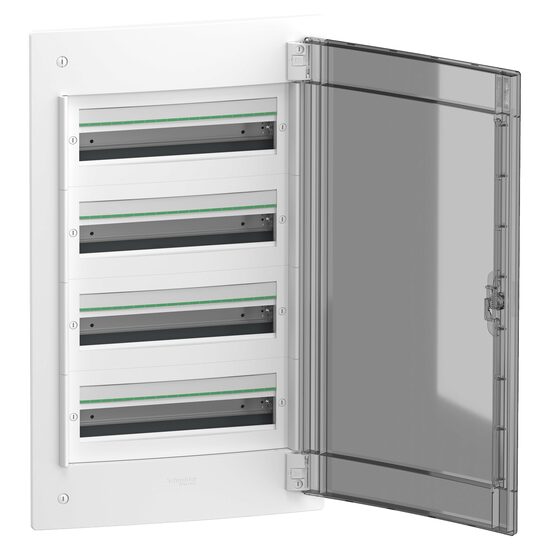 Cofret modular PrismaSet XS, incastrat, 4x18 module, usa translucida fumurie, LVSXF418 Schneider Electric