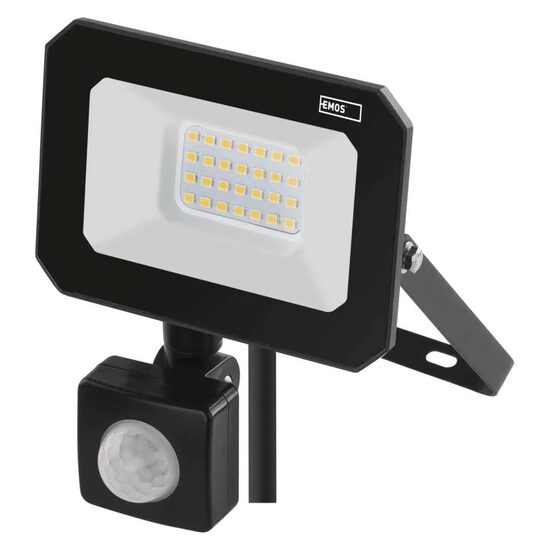 Proiector LED cu senzor de miscare, 20W, lumina neutra 4000 K, 2000lm, IP44, negru, ZS2323 Emos