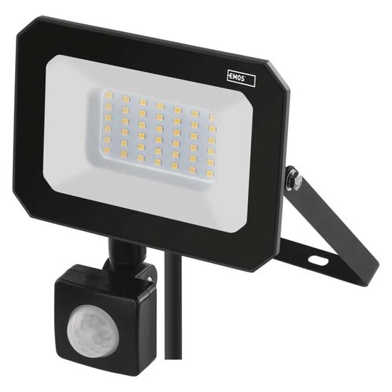 Proiector LED cu senzor de miscare, 30W, lumina neutra 4000 K, 3000lm, IP44, negru, ZS2333 Emos