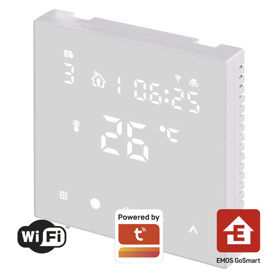 Termostat de camera alb, programabil, protocol Wifi, P56201U7F Emos