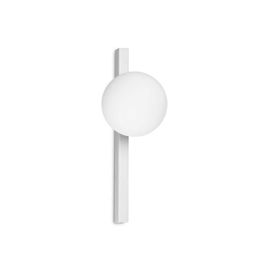 Aplica moderna alba abajur sticla mata 1xG9/4W, Binomio AP1 328478 Ideal Lux