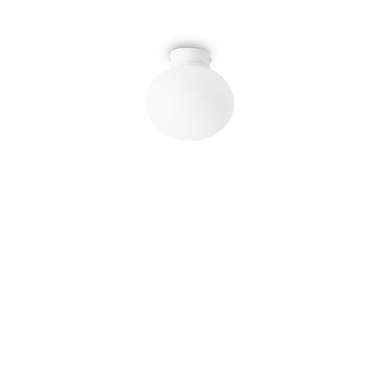 Plafoniera moderna alba abajur sticla gravata G9/4W, D13, Cotton PL1 297750 Ideal Lux