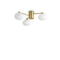 Plafoniera moderna aurie abajururi sticla 3xG9/28W, Hermes PL3 D60 317007 Ideal Lux