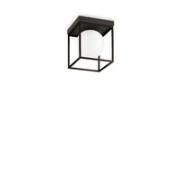 Plafoniera moderna neagra abajur sticla 1xE14/28W, Lingotto PL1 327853 Ideal Lux