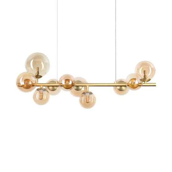 Candelabru alama abajururi sticla 10xG9/15W, Perlage SP10 322766 Ideal Lux