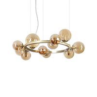 Candelabru alama abajururi sticla 11xG9/15W, Perlage SP11 322773 Ideal Lux