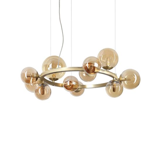 Candelabru alama abajururi sticla 11xG9/15W, Perlage SP11 322773 Ideal Lux