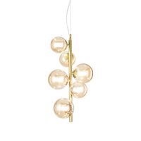 Candelabru alama abajururi sticla 6xG9/15W, Perlage SP6 317793 Ideal Lux