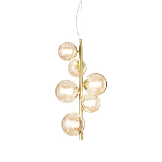 Candelabru alama abajururi sticla 6xG9/15W, Perlage SP6 317793 Ideal Lux
