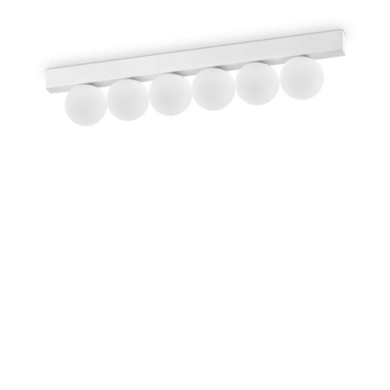 Plafoniera moderna alba LED 18W/1350lm/3000K, Ping Pong PL6 328256 Ideal Lux