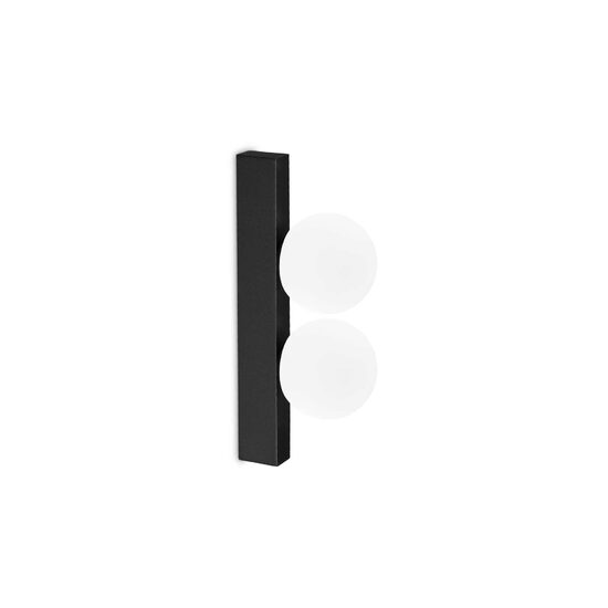 Aplica moderna neagra LED 6W/450lm/3000K, Ping Pong AP2 313525 Ideal Lux