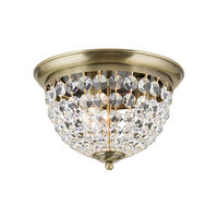 Plafoniera cristal clasica alama patinata Plafond 3xE27/40W, DLU 1840/35 PATINA Orion