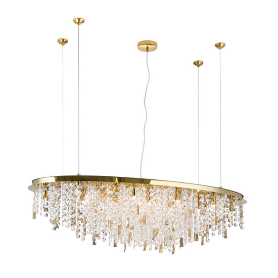 Candelabru Crystalriver cristal modern auriu Crystalriver 21xG9/33W, LU 2517/120x45 GOLD Orion