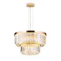 Candelabru cristal modern auriu Prism LED 80W/6400lm/3000K, LU 2415/55 GOLD Orion