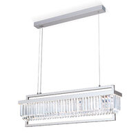 Lustra Prism cristal moderna crom LED 80W/6400lm/3000K, HL 6-1701/90x17 CHROM Orion