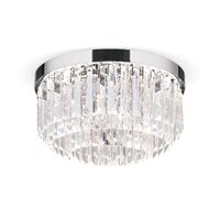 Plafoniera cristal moderna crom Prism LED 40W/3200lm/3000K, DL 7-666/35 CHROM, Orion