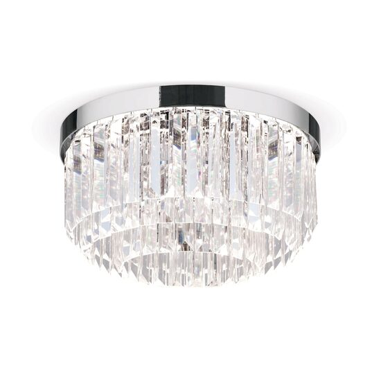 Plafoniera cristal moderna crom Prism LED 40W/3200lm/3000K, DL 7-666/35 CHROM, Orion