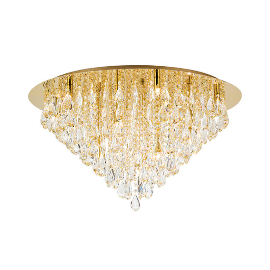 Plafoniera cristal moderna Celeste 20xG9/40W, DLU 2516/75 GOLD Orion