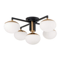 Plafoniera Josephine moderna 5xE27/40W, DLU 1841/4+1 MS/SCHWARZ Orion