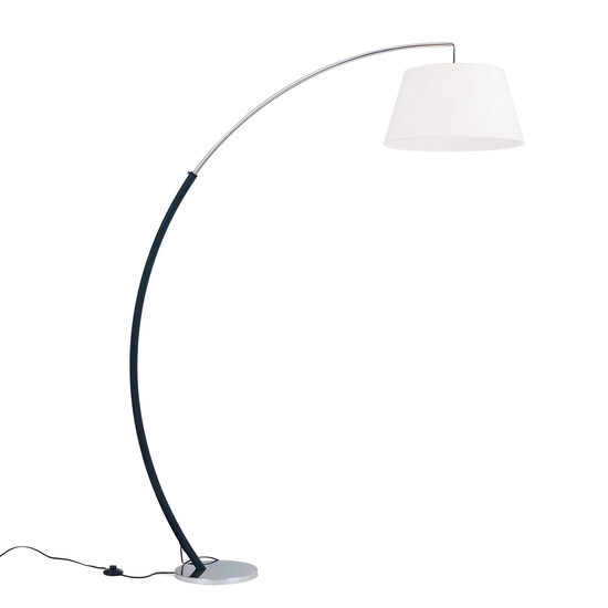 Lampadar Philipp modern E27/60W, STL 12-1189/1 CHROM/SCHWARZ Orion