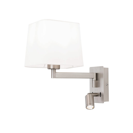 Aplica Carlton moderna E27/40W spot LED 3W 145lm 3000W, WA 2-1469/1 SATIN Orion