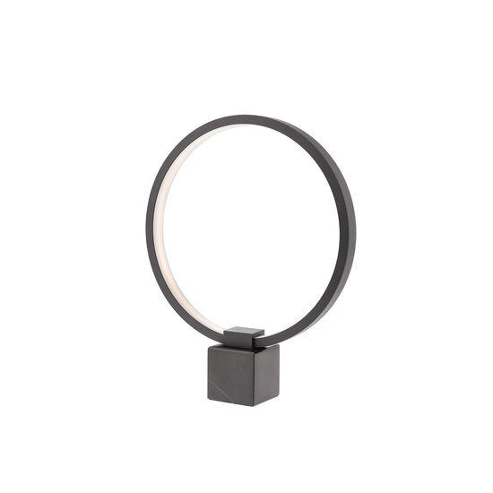 Veioza LED moderna negru mat baza marmura 12W/500lm/3000K, Ado 01-3060 Smarter