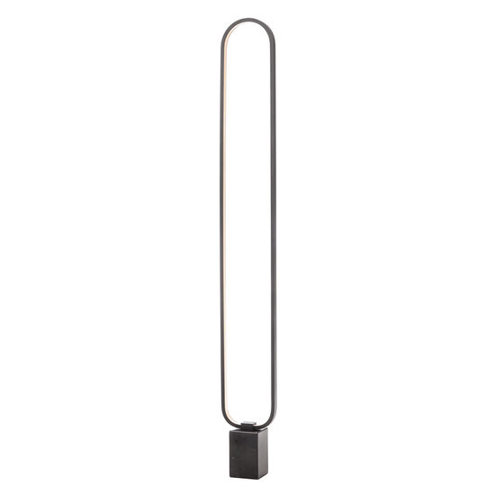 Lampadar LED modern negru mat baza marmura 24W/850lm/3000K, Ado 01-3063 Smarter