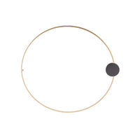 Aplica/Plafoniera LED moderna negru mat+alama 23W/2950lm/3000K D80, Atom 01-3104 Smarter