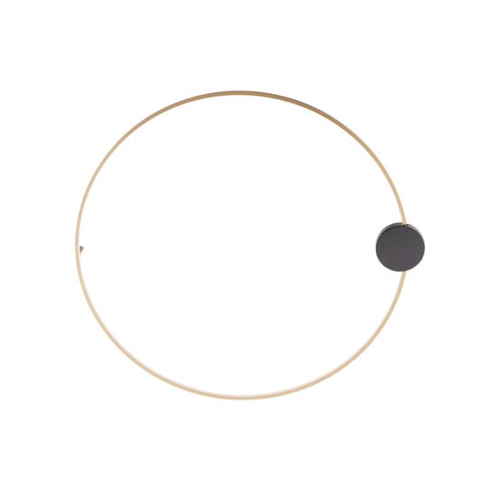Aplica/Plafoniera LED moderna negru mat+alama 23W/2950lm/3000K D80, Atom 01-3104 Smarter