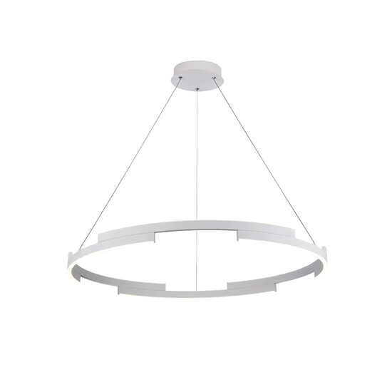 Lustra alba dimmabila LED 36W/2700lm/3000K Castle 01-3174 Smarter