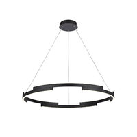 Lustra neagra dimmabila LED 36W/2700lm/3000K Castle 01-3176 Smarter
