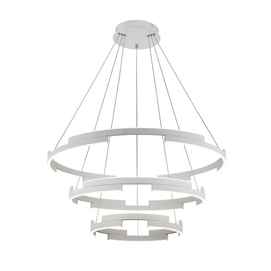 Lustra alba dimmabila LED 36W/4800 lm/3000K Castle 01-3180 Smarter