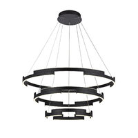 Lustra neagra dimmabila LED 36W/4800lm/3000K Castle 01-3182 Smarter