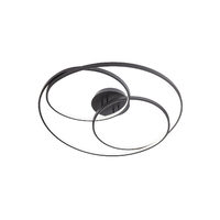 Plafoniera LED moderna neagra 92W/4130lm/3000K, Centrix 01-2975 Smarter