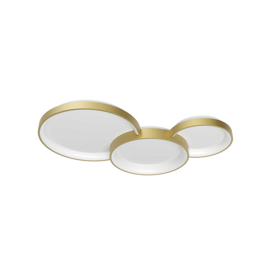 Plafoniera LED moderna auriu mat dimmabila 72W/5898lm 3000K/4000K/6000K, Combi 01-3374 Smarter