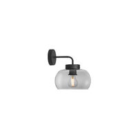 Aplica moderna negru mat abajur sticla fumurie 1xE27/42W, Croma 01-3064 Smarter