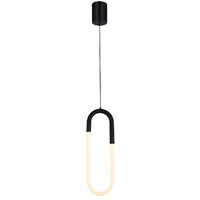 Lustra LED moderna neagra 9W/630lm/3000K, Latium 01-3184 Smarter