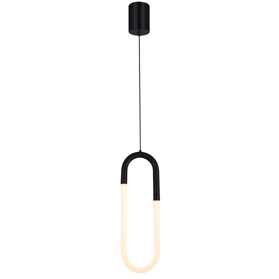 Lustra LED moderna neagra 9W/630lm/3000K, Latium 01-3184 Smarter