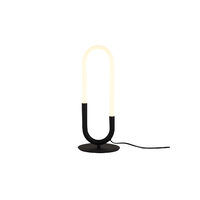 Veioza LED moderna neagra 9W/770lm/3000K, Latium 01-3186 Smarter