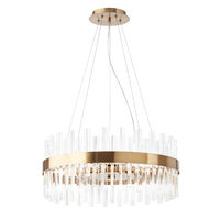 Lustra aurie baghete sticla 8xE14/42W Lido 02-984 Smarter