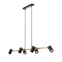 Lustra moderna alama mata+negru mat GU10/35W, Crius 6x04-541 Smarter