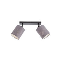 Spot gri abajururi tesatura 2xE27/25W Nigra 04-535 Smarter