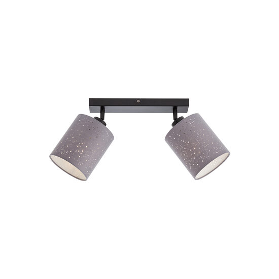 Spot gri abajururi tesatura 2xE27/25W Nigra 04-535 Smarter