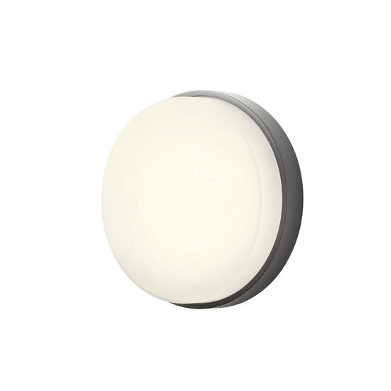 Aplica/Plafoniera exterior LED IP65 gri inchis 10W/860lm/3000K, Urania 90516 Smarter