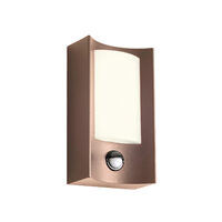 Aplica exterior LED IP44 maro senzor prezenta+crepuscular 8W/490lm/3000K, Warp 90487 Smarter