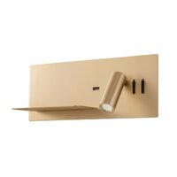 Aplica stanga Brook aurie suport telefon si USB LED 8W/1000lm/3000K, 01-2984 Redo