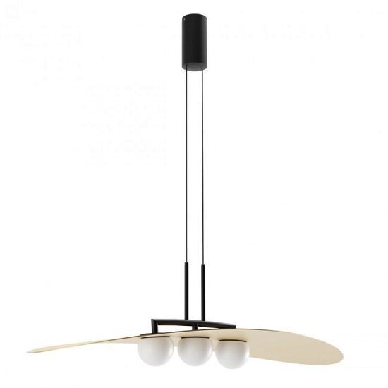Lustra moderna Cody aurie sticla opal LED 28W/2700lm/3000K, 01-3290 Redo