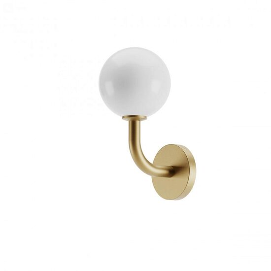 Aplica moderna Confusio aurie abajur sticla opal E14/28W, 01-3252 Redo
