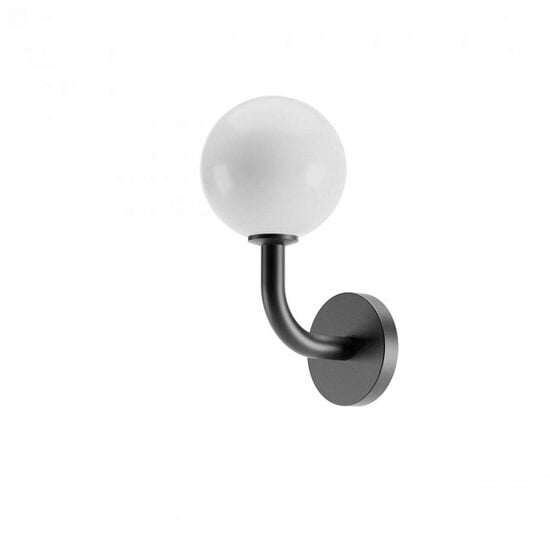 Aplica moderna Confusio neagra abajur sticla opal E14/28W, 01-3253 Redo