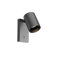 Aplica moderna Corinth neagra cu intrerupator GU10/7W, 01-3421 Redo